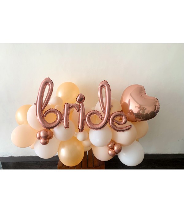 Bride Backdrop Balloon Garland 