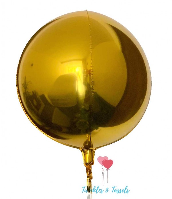 Gold Orbz Foil Balloon