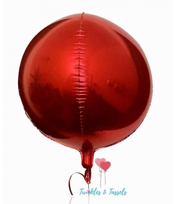 Red Orbz Foil Balloon 