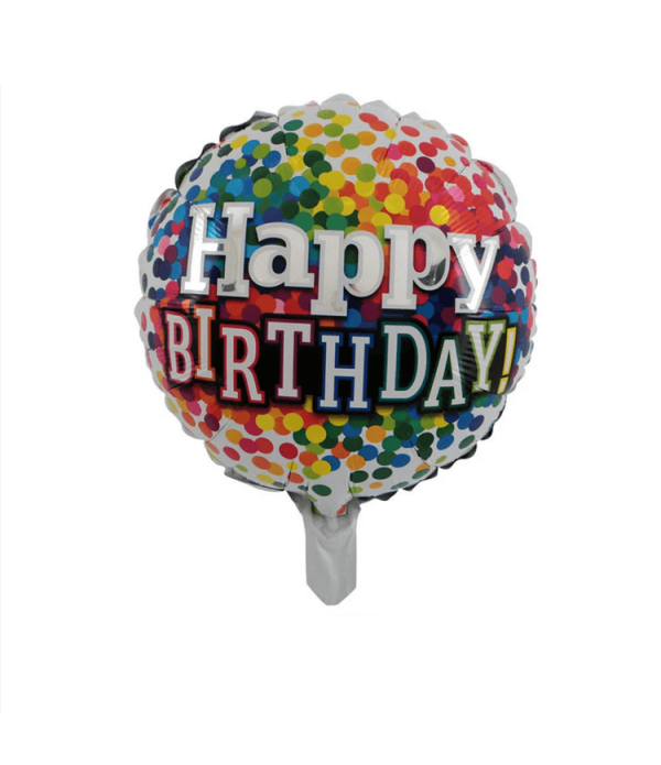 Happy Birthday Multicoloured Foil Balloon