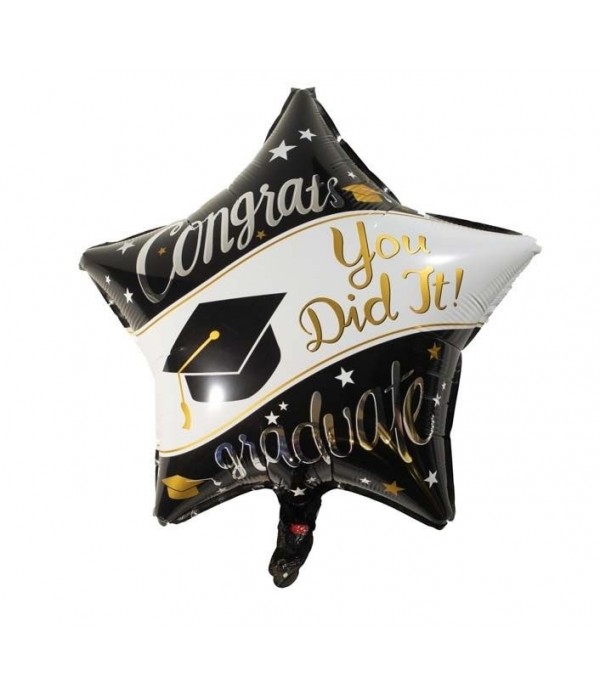 Graduation Congrats Star Foil Balloon 
