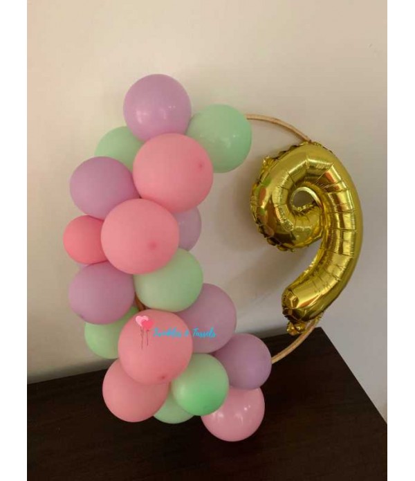 Mini Number Balloon Hoop