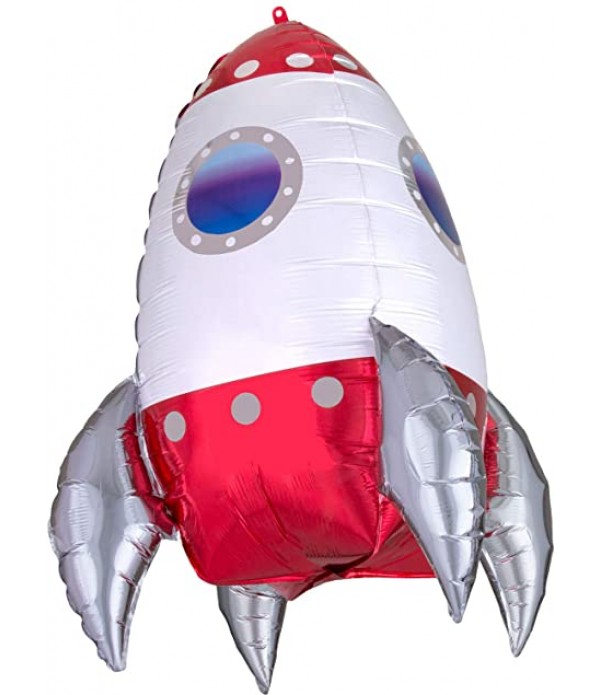 Rocket Spaceship Foil Balloon