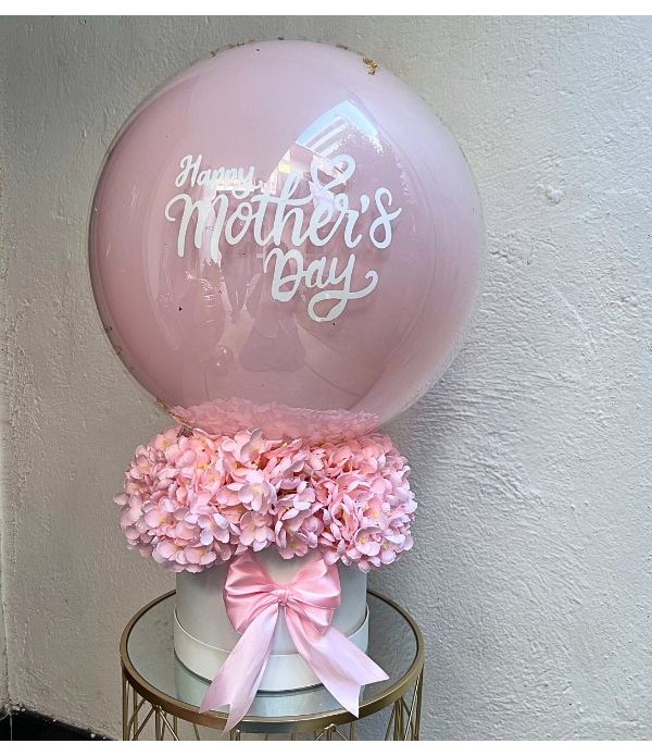 Happy Mother's Day Pretty Pink Hydrangeas Balloon 