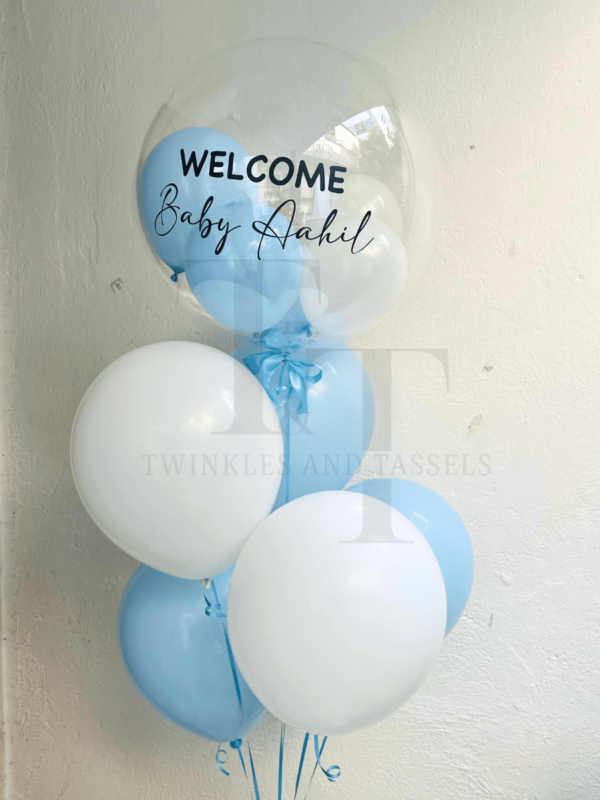 Welcome Baby Luxe Helium Balloon Bouquet