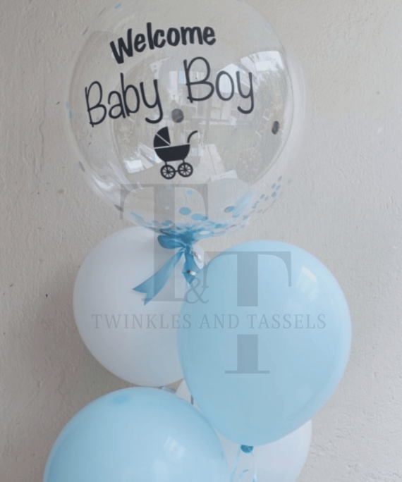 Welcome Baby Helium Balloon bouquet