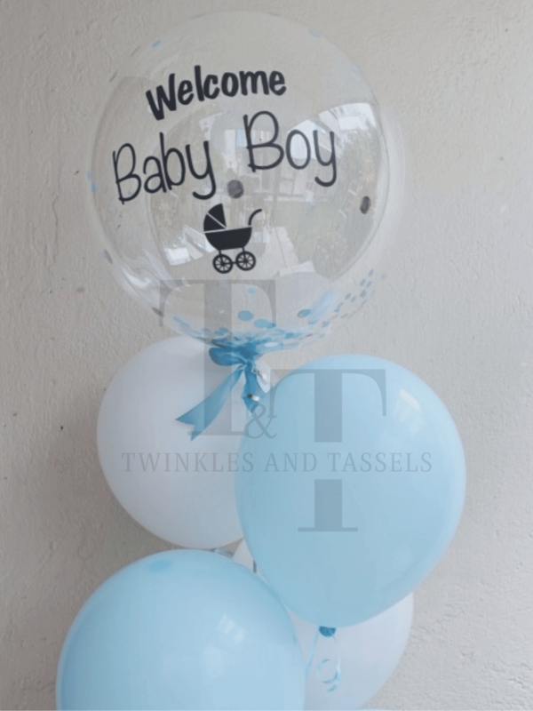 Welcome Baby Helium Balloon bouquet