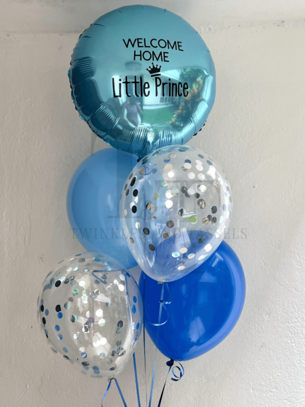 Welcome Prince Helium Balloon Bouquet