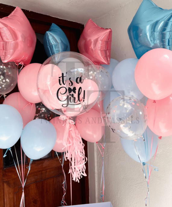 Gender Reveal Helium Balloon Box