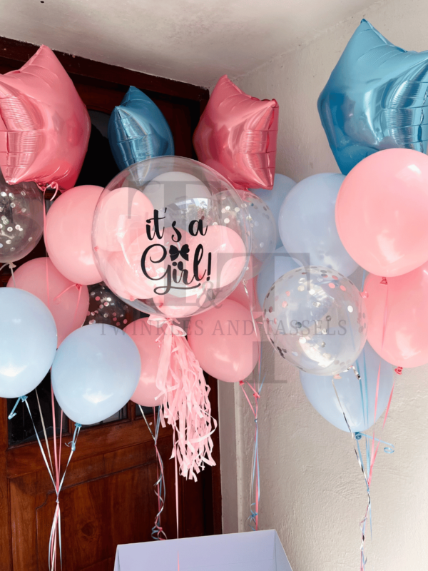 Gender Reveal Helium Balloon Box