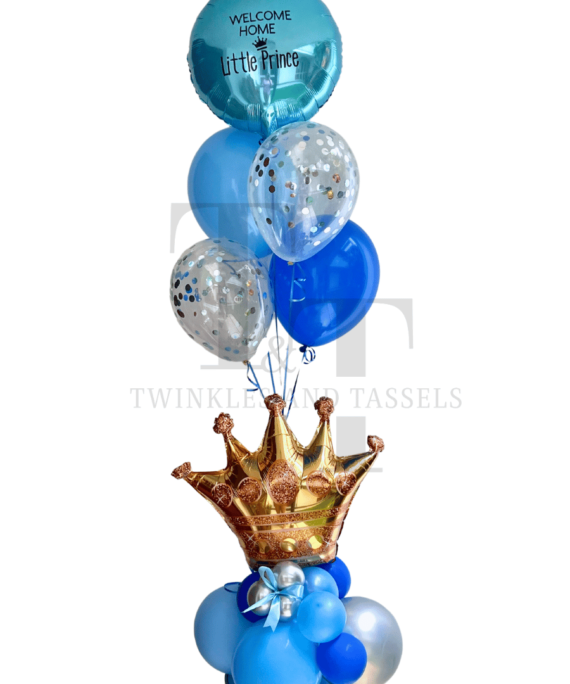 Welcome Little Prince Balloon Bouquet