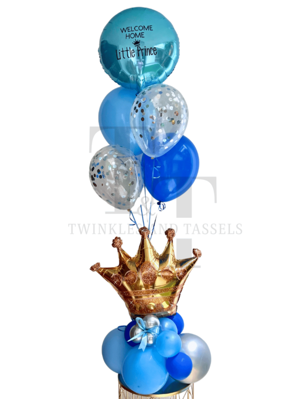 Welcome Little Prince Balloon Bouquet