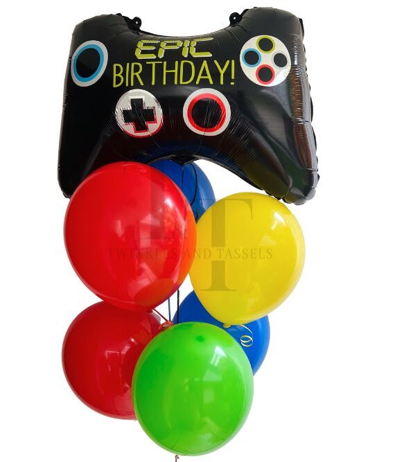 Game controller Birthday Balloon Bouquet