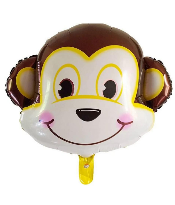 Monkey Face Animal Foil Balloon