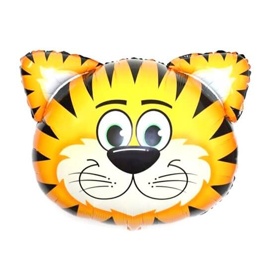 Tiger Face Animal Foil Balloon