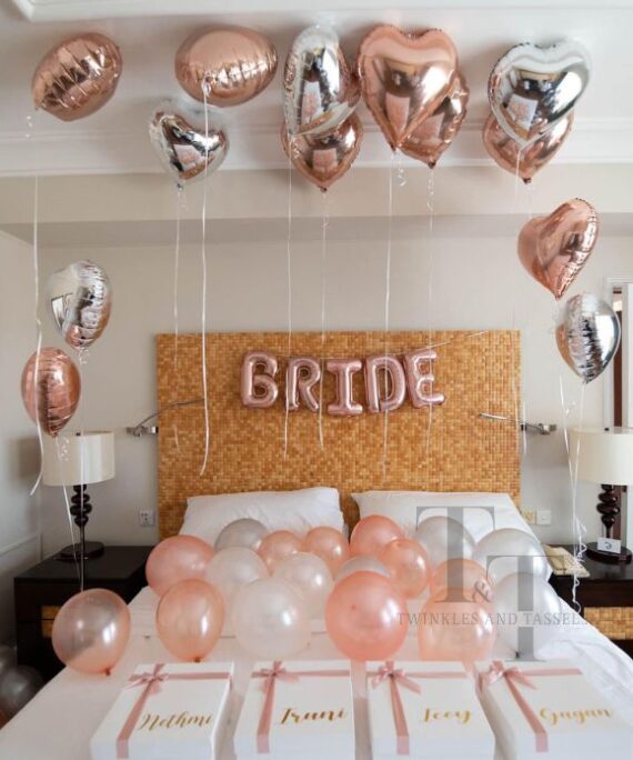 Bride room decor