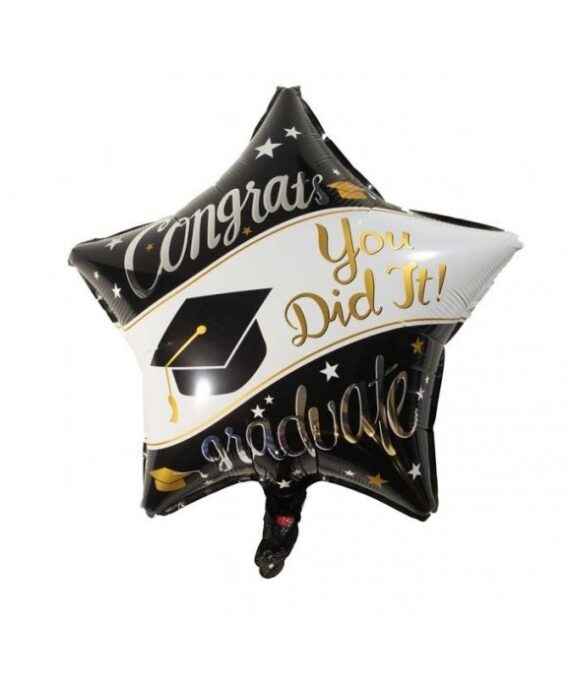 You did it graduate foil balloon