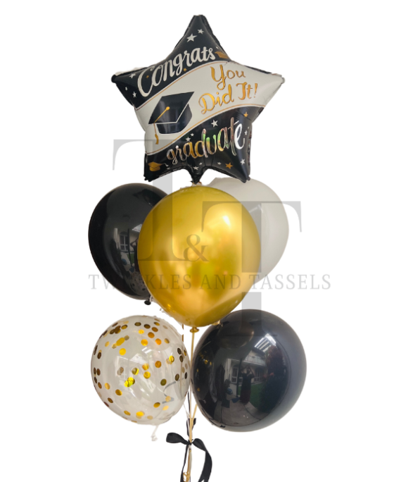 You did it Graduate Helium Balloon Bouquet