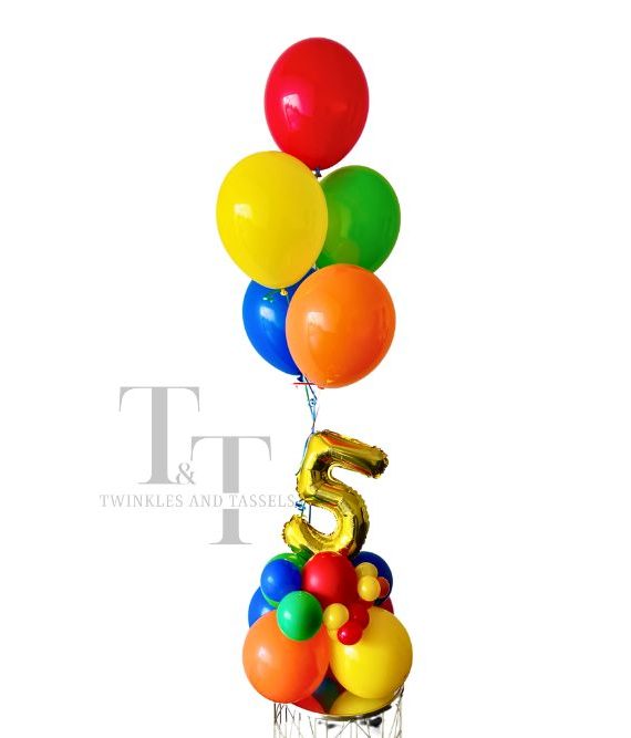 Birthday Single Digit balloon Bouquet