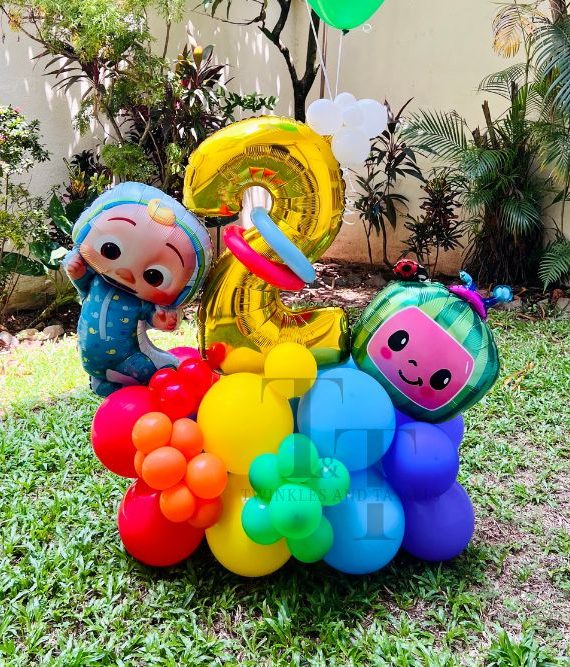 Cocomelon Rainbow Birthday Balloon Display