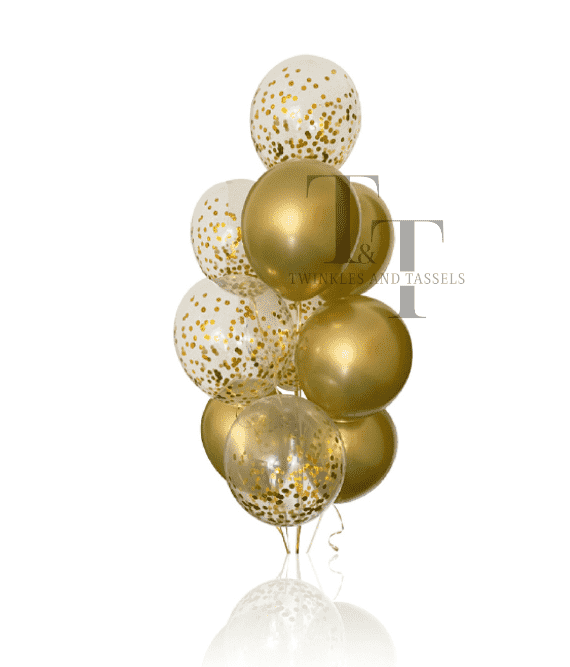 Sparkly Golden Hour Balloon Bunch (1)