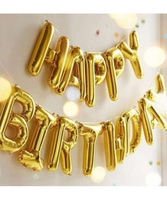 Happy Birthday Foil Balloon Banner