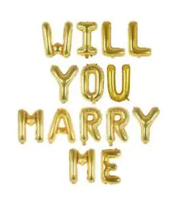 Will You Marry Me balloon Banner