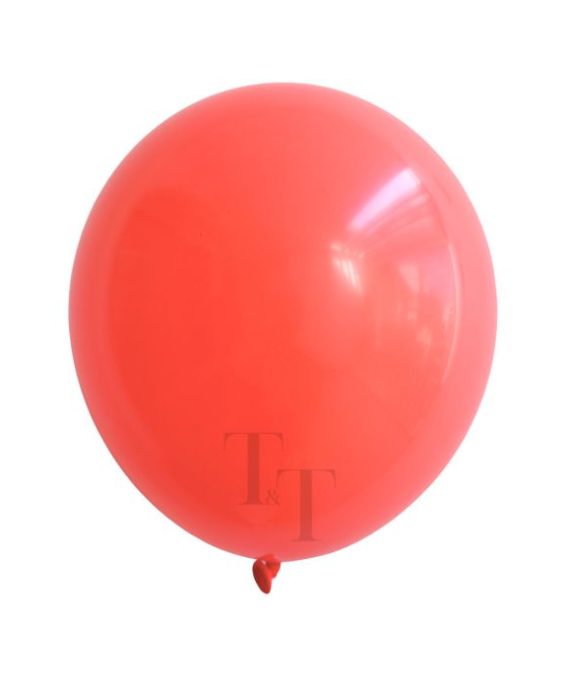 Coral Red Colour 12" Helium Balloon