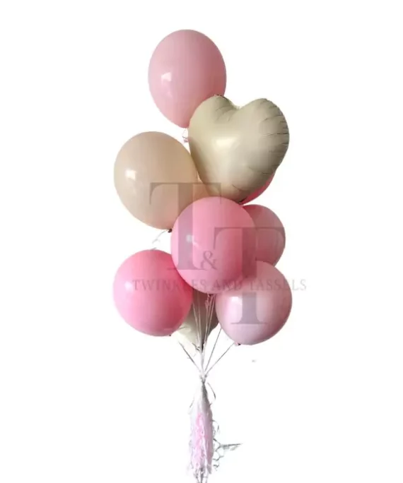 Blush Pink Premium Helium Balloon Bouquet